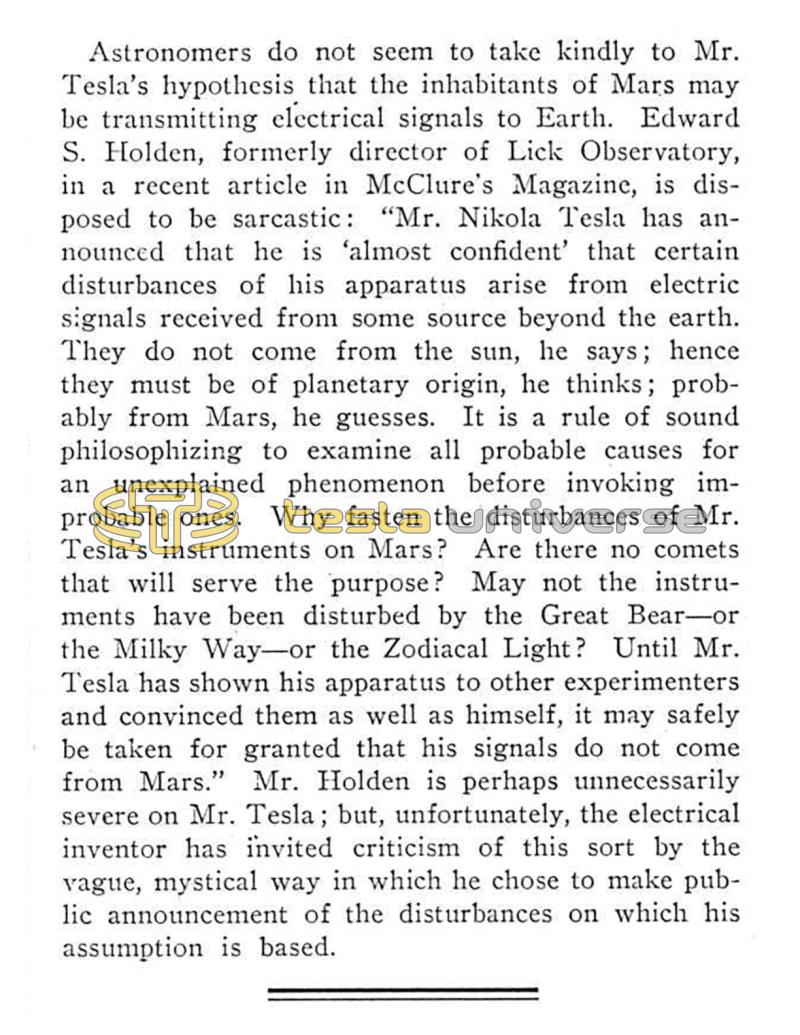 Preview of Astronomers on Tesla's Ideas of Inhabitants of Mars article
