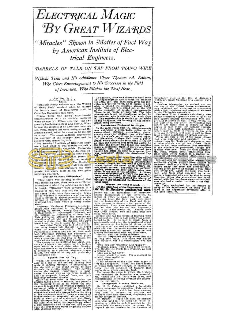 Preview of Electrical Magic by Great Wizards article