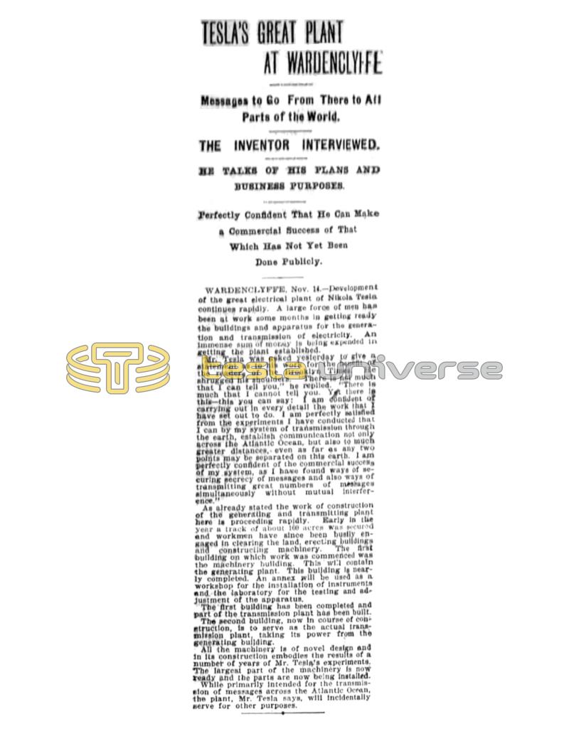 Preview of Tesla's Great Plant at Wardenclyffe article