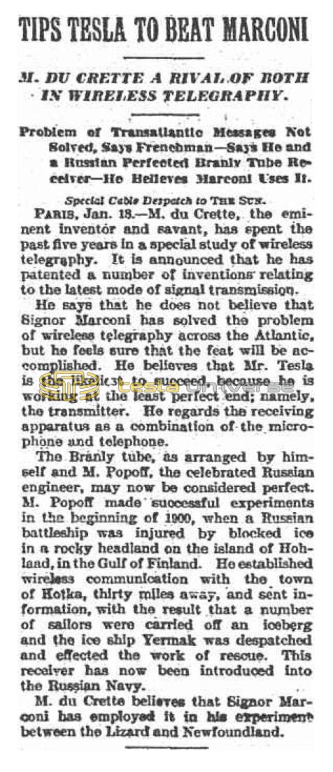 Preview of Tips Tesla to Beat Marconi article