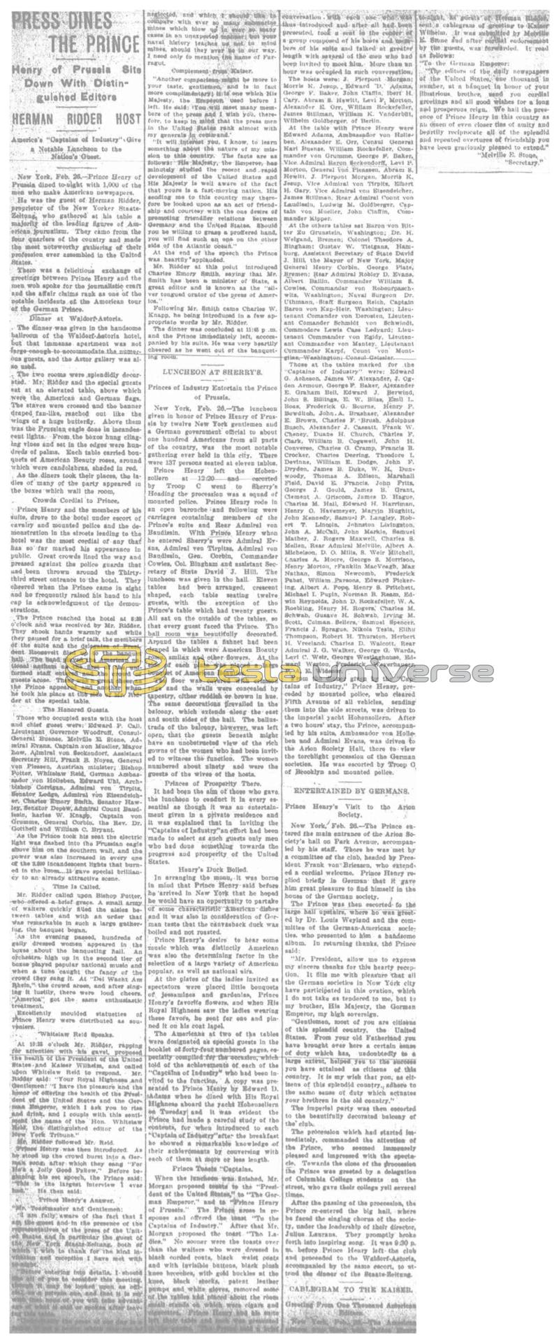 Preview of Press Dines the Prince article