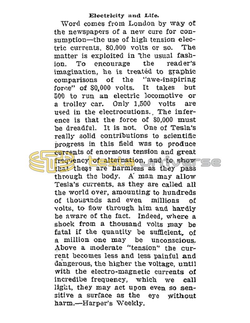 Preview of Electricity and Life article