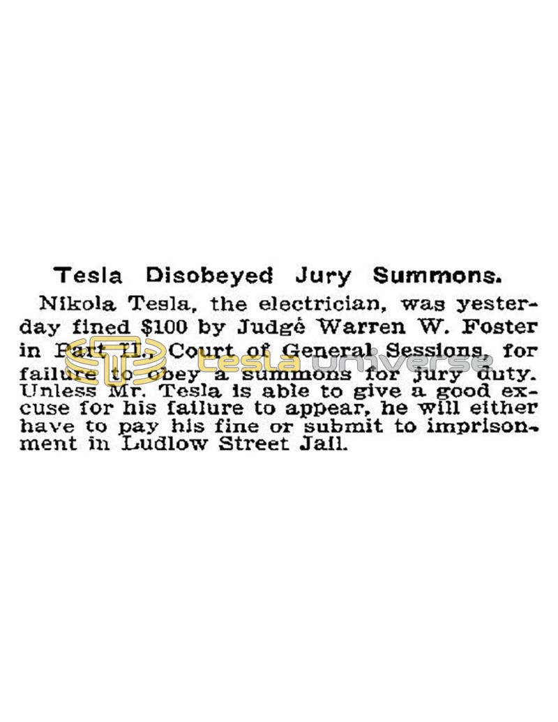 Preview of Tesla Disobeyed Jury Summons article