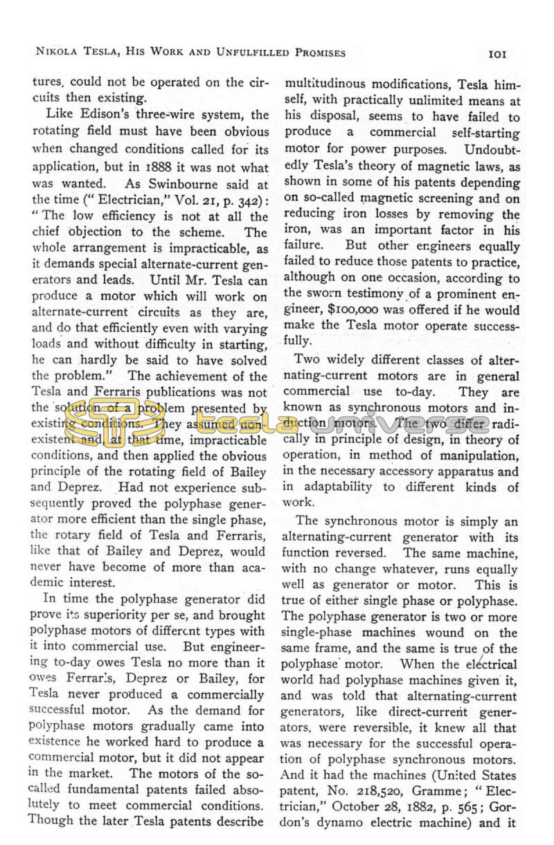 Nikola Tesla, His Work and Unfulfilled Promises - Page 3