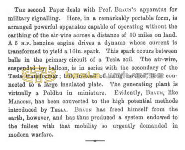 Preview of Wireless Telegraphy for Military Purposes - Editorial article