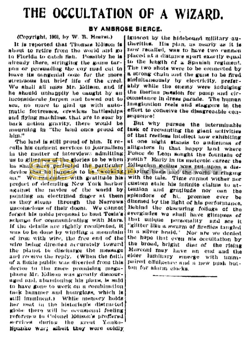 Preview of The Occultation of a Wizard article