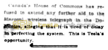 Preview of Canada Refuses to Extend Further Aid to Marconi article