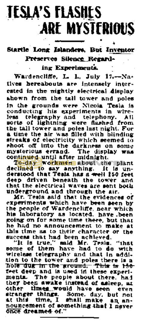 Preview of Tesla's Flashes are Mysterious article