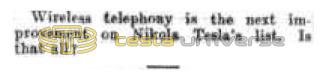 Preview of Nikola Tesla's List article