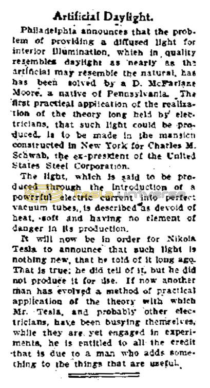 Preview of Artificial Daylight (Solved by McFarlane Moore) article