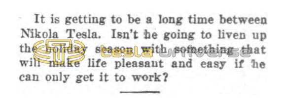 Preview of A Long Time Between Nikola Tesla article