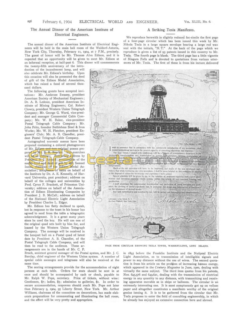 Preview of A Striking Tesla Manifesto article