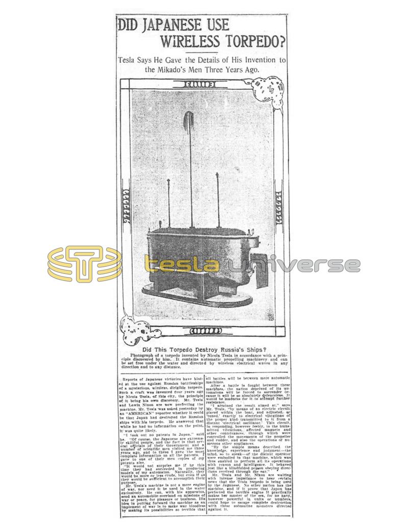 Preview of Did Japanese Use Wireless Torpedo? article