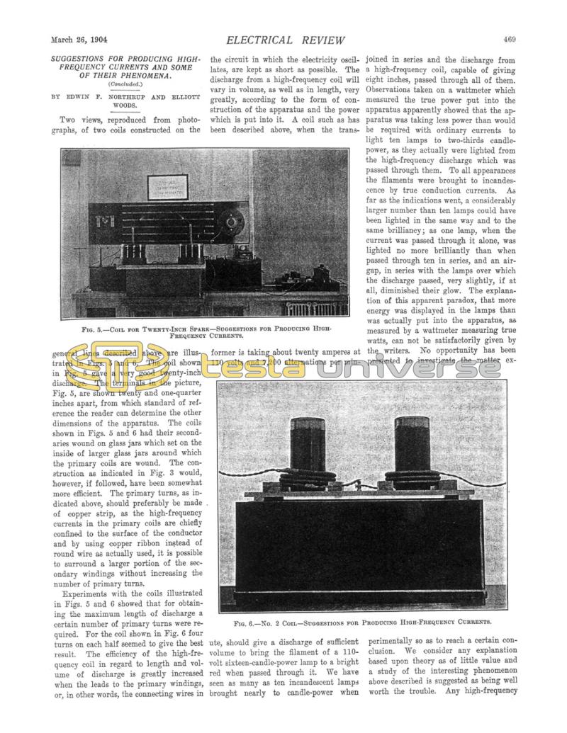 Preview of Suggestions for Producing High-Frequency Currents and Some of Their Phenomena - Part 2 article