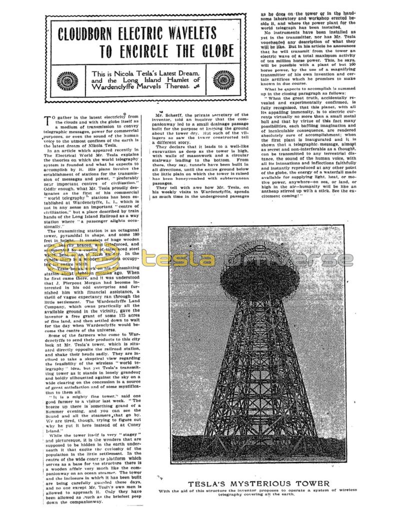 Preview of Cloudborn Electric Wavelets To Encircle The Globe article