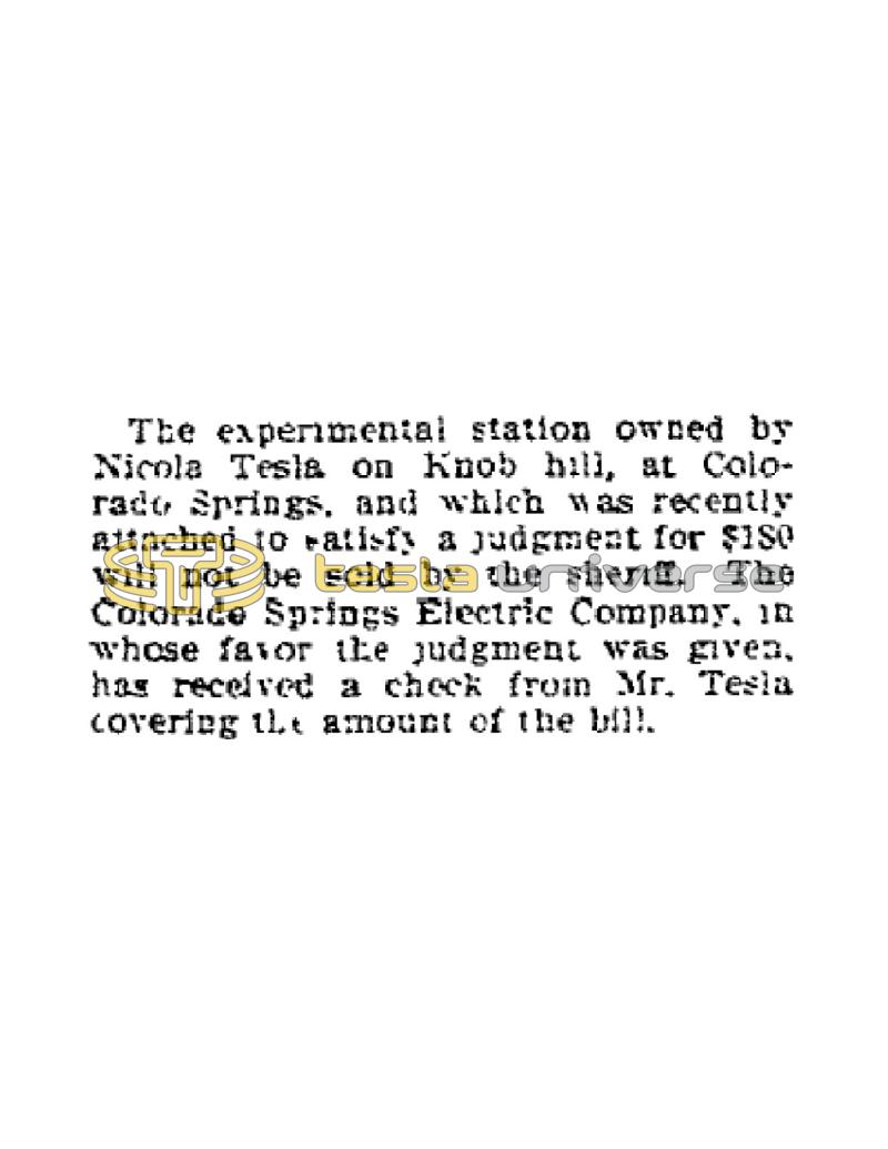 Preview of Tesla's Station Not Sold article