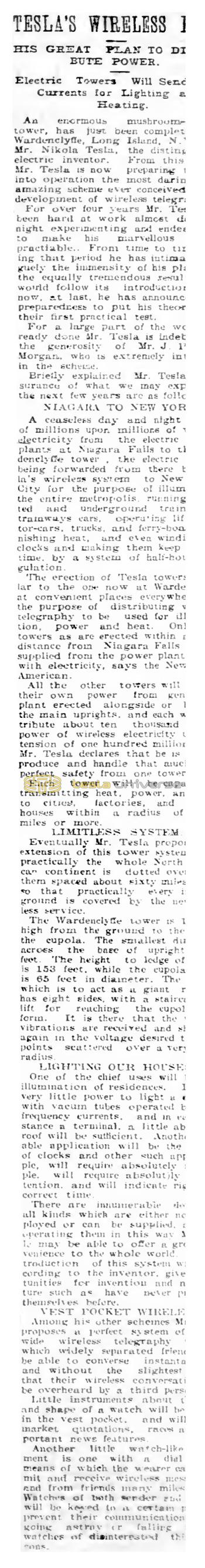Preview of Tesla's Wireless Plant article