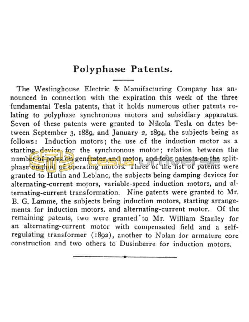 Preview of Polyphase Patents article