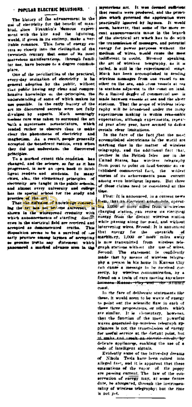 Preview of Popular Electrical Delusions article