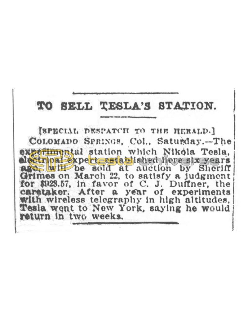 Preview of To Sell Tesla's Station article