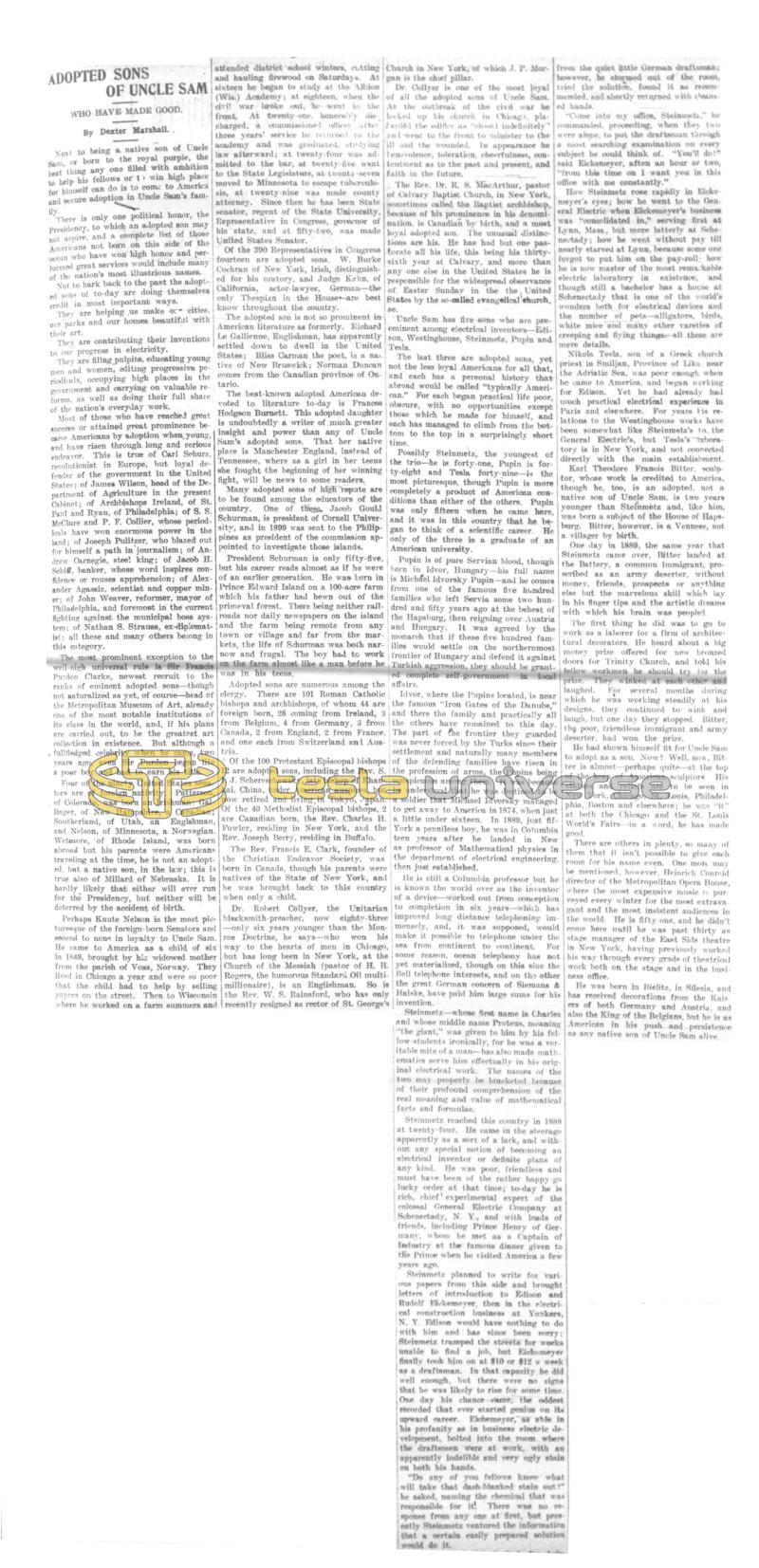 Preview of Adopted Sons of Uncle Sam article
