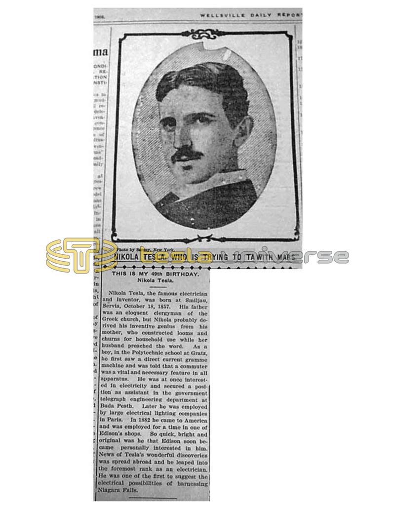 Preview of Nikola Tesla, Who Is Trying to Talk with Mars article