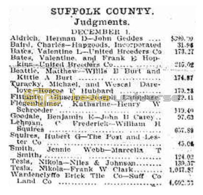 Preview of Suffolk County Judgements (Dec. 1, 1906) article