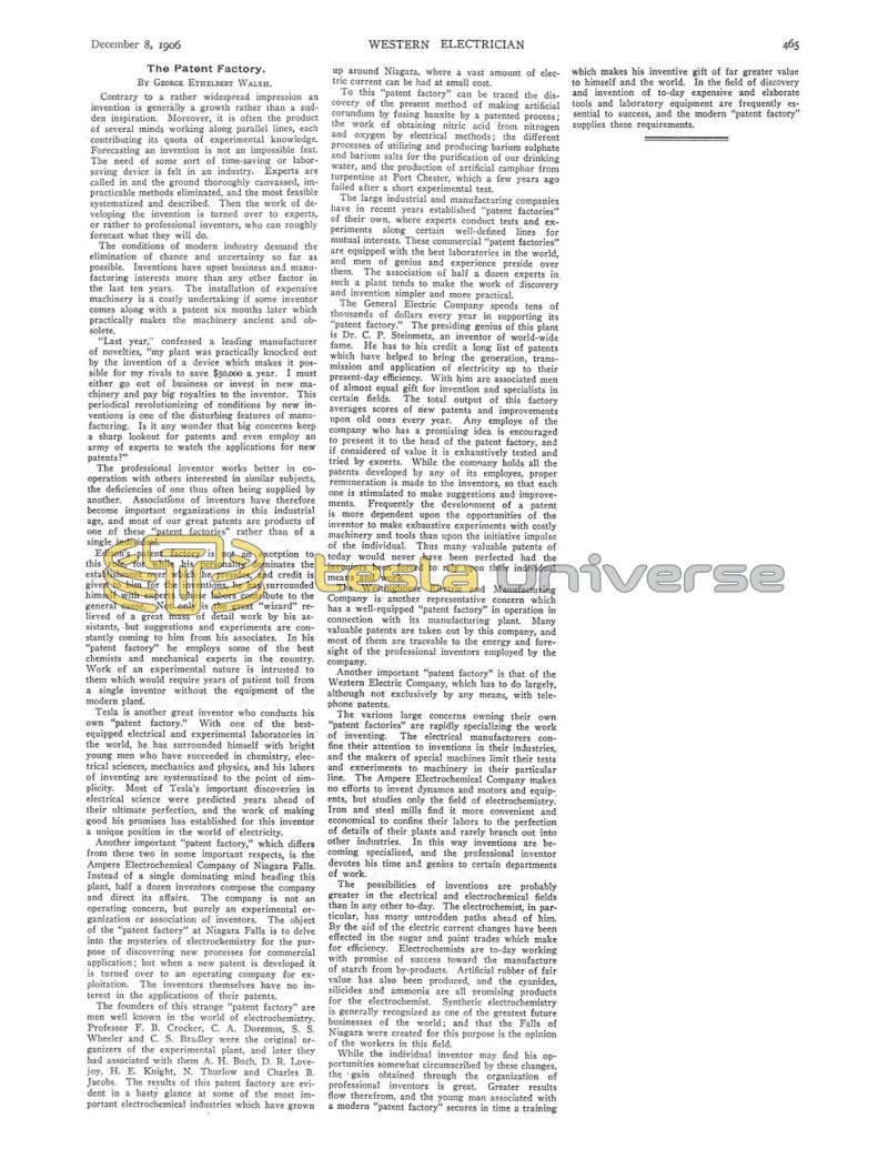 Preview of The Patent Factory article