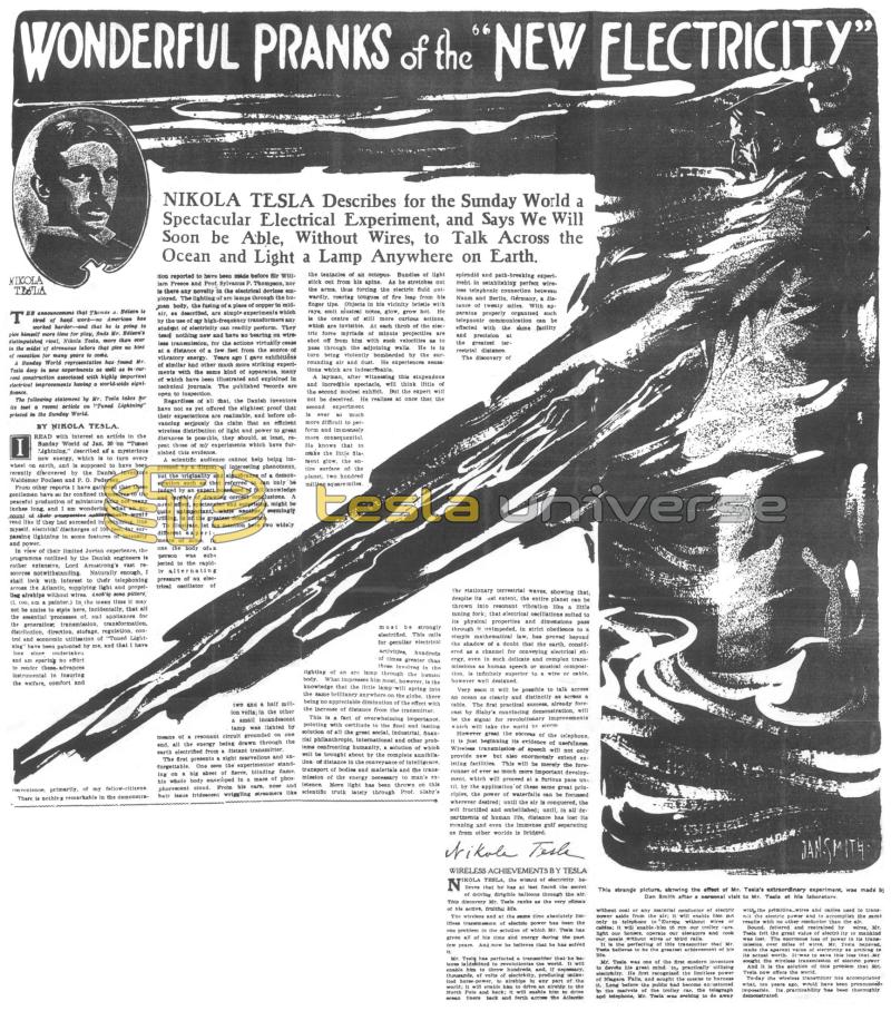 Preview of Wonderful Pranks of the "New Electricity" article
