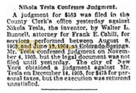 Preview of Nikola Tesla Confesses Judgment article