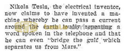 Preview of Nikola Tesla to Bridge the Gulf (reprint 3) article
