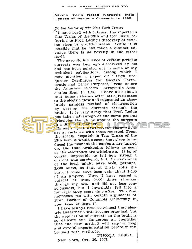 Preview of Sleep From Electricity article