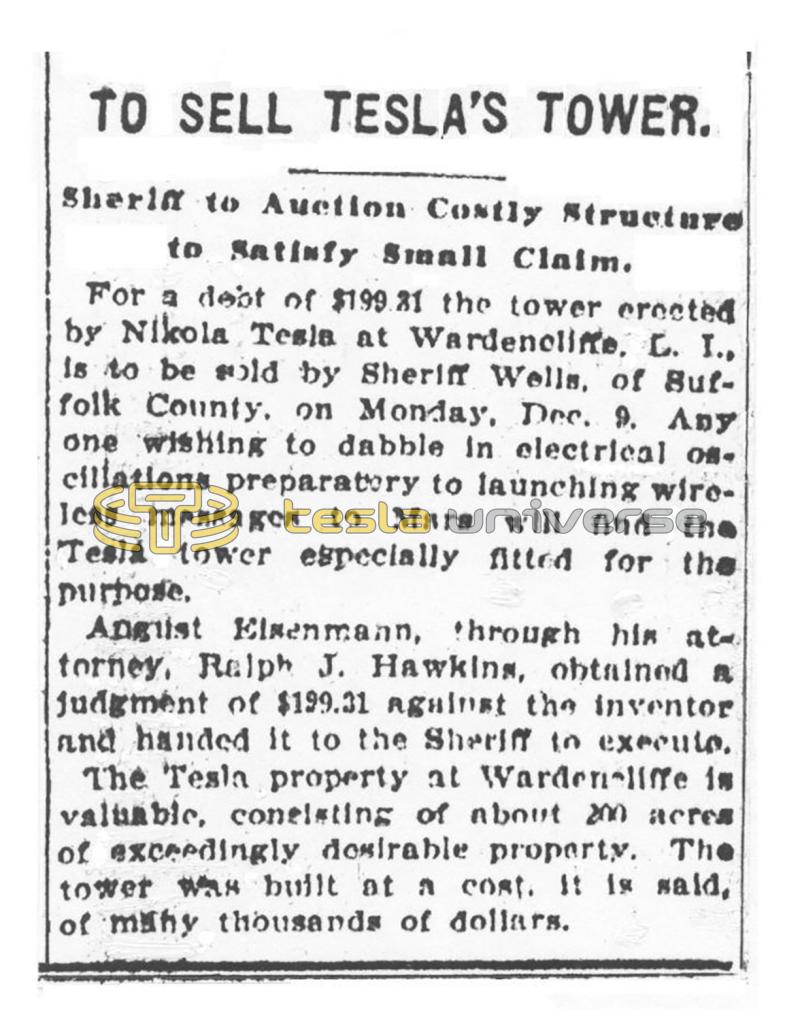 Preview of To Sell Tesla's Tower article