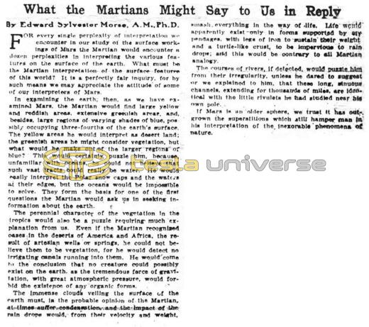 Preview of What the Martians Might Say to Us in Reply article