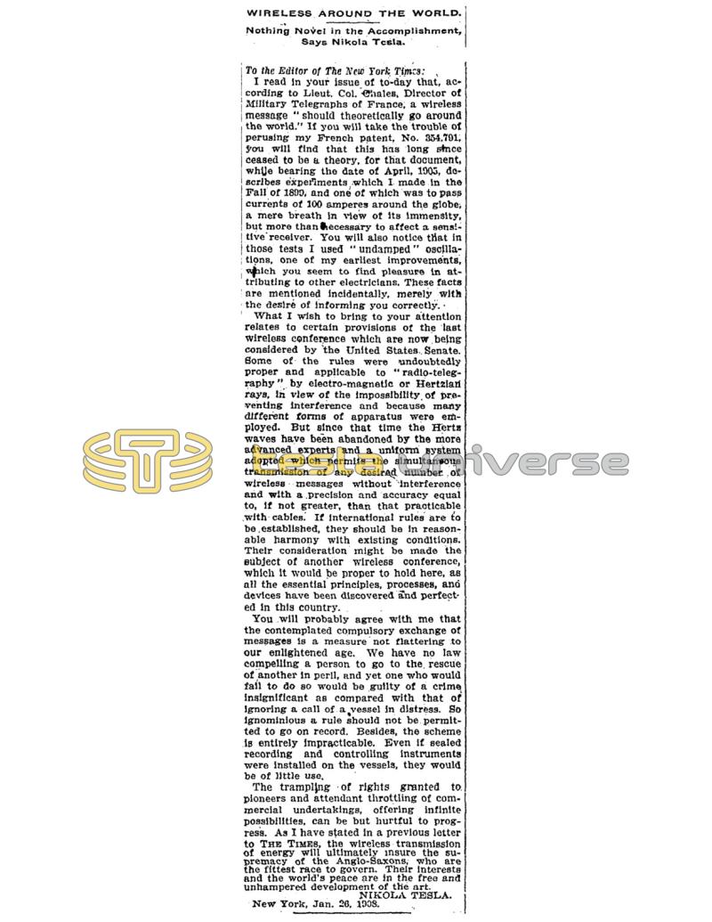 Preview of Wireless Around The World article