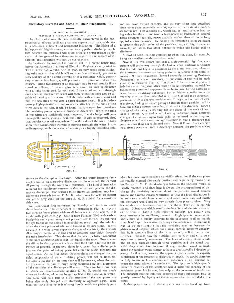 Preview of Oscillatory Currents and Some of The Phenomena - III article