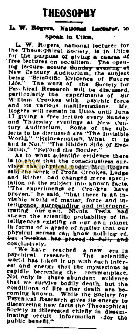 Preview of Theosophy article