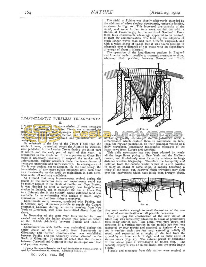 Preview of Transatlantic Wireless Telegraphy II article