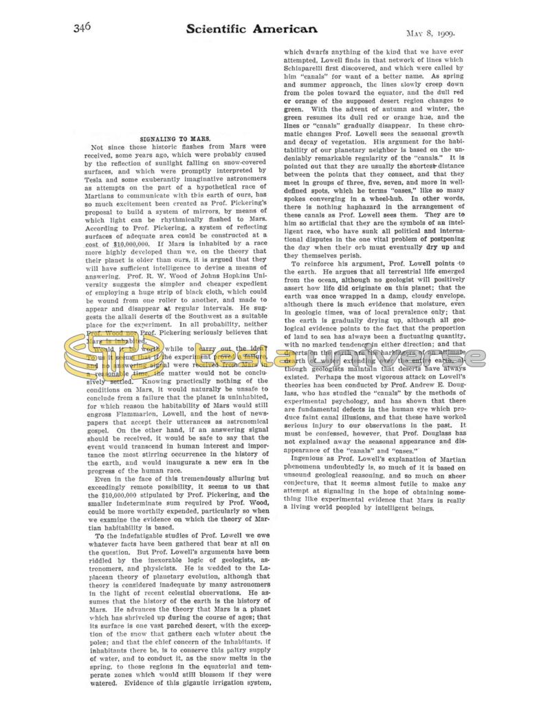 Preview of Signaling to Mars article