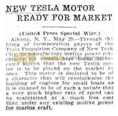 Preview of New Tesla Motor Ready for Market article