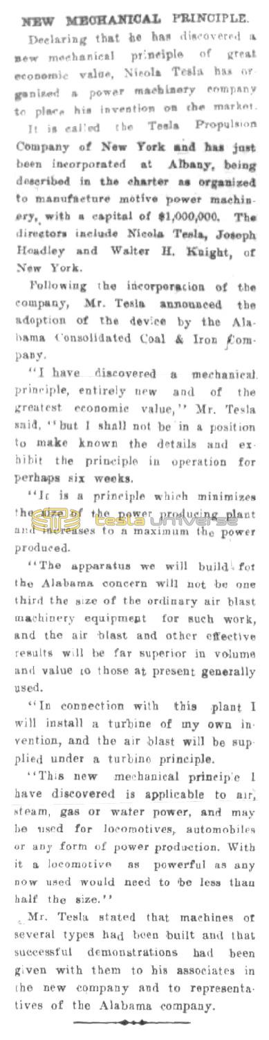 Preview of New Mechanical Principal article