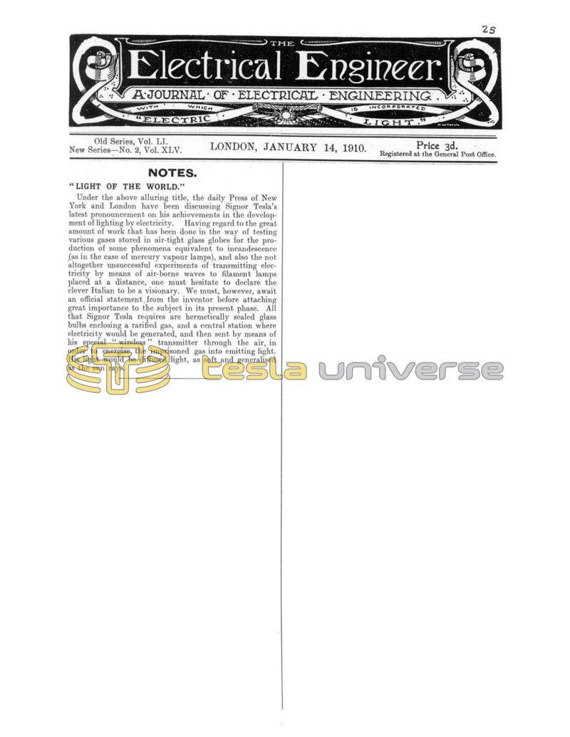 Preview of Light of the World article