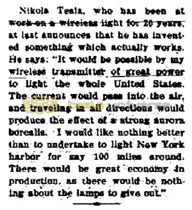 Preview of Nikola Tesla to Light the Whole United States (reprint 2) article