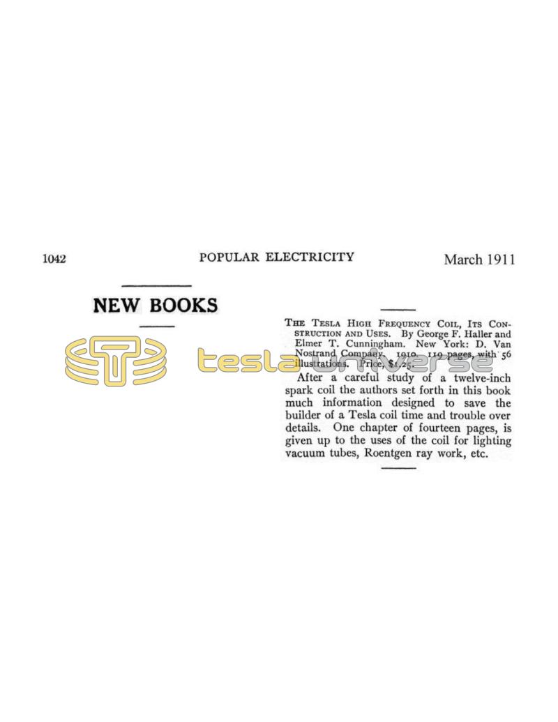 Preview of New Tesla Coil Book article