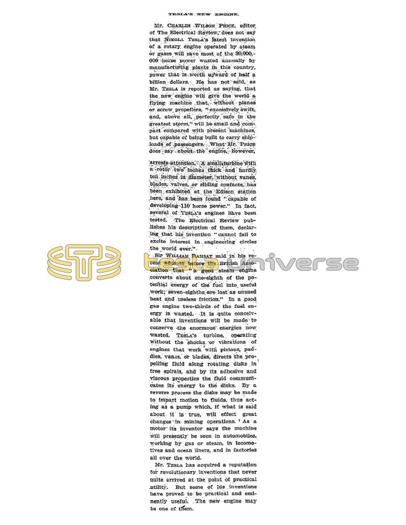 Preview of Tesla's New Engine article