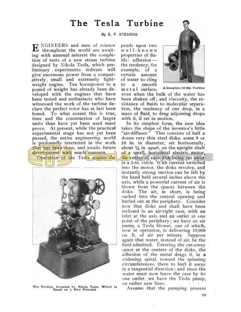 Preview of The Tesla Turbine article