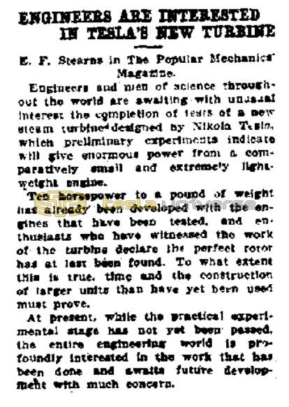 Preview of Engineers are Interested in Tesla's New Turbine article