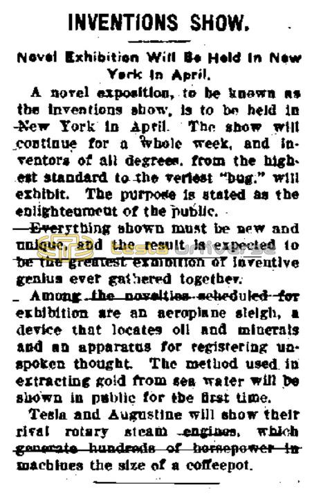 Preview of Inventions Show - Novel Exhibition Will Be Held in New York in April article