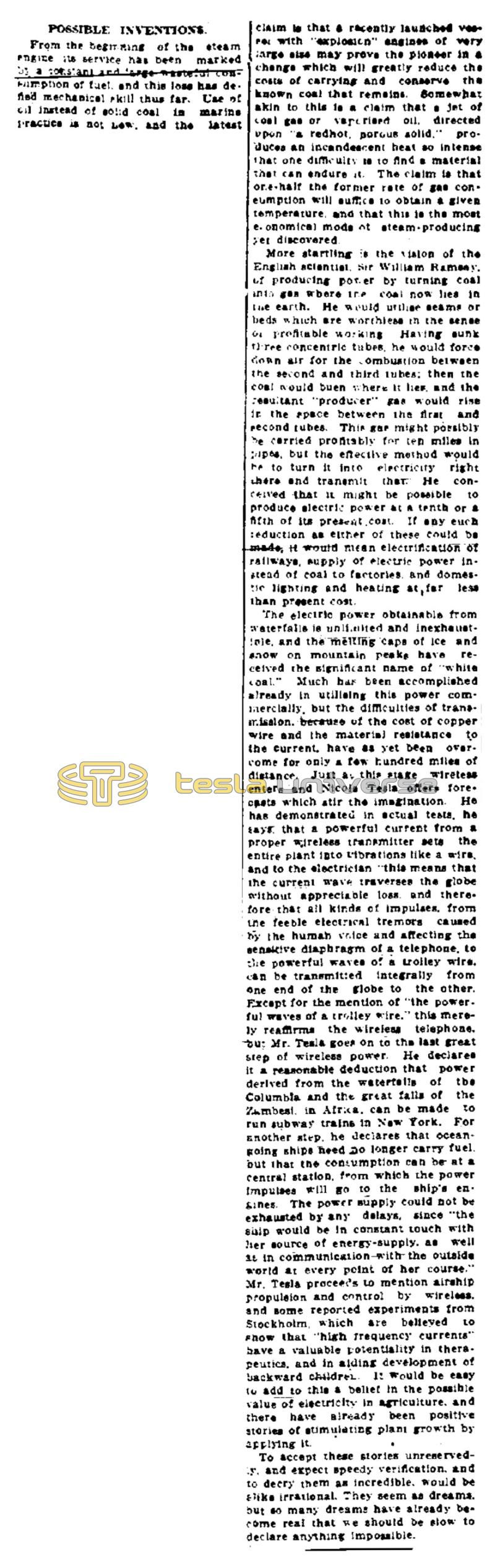 Preview of Possible Inventions article