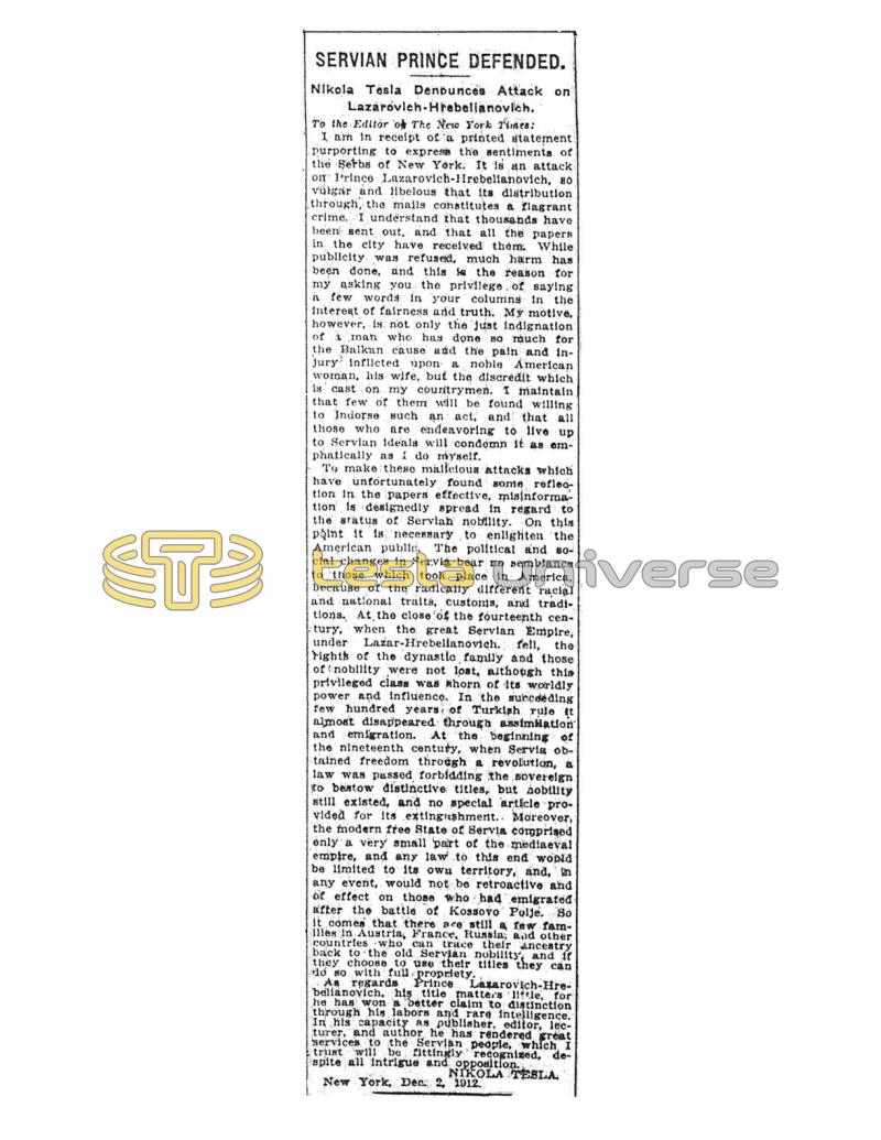 Preview of Servian Prince Defended article